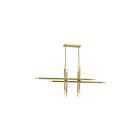 Dainolite KAN-4016HP-AGB Kanata 16-Lights 960W Aged Brass Rod Pendant