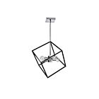 Dainolite KAP-144P-PC-MB Kappa 4-Lights 240W Polished Chrome LED Rod Pendant