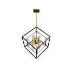 Dainolite KAP-196P-VB-MB Kappa 6-Lights 360W Vintage Bronze LED Rod Pendant