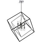 Dainolite KAP-278P-PC-MB Kappa 8-Lights 480W Polished Chrome LED Rod Pendant