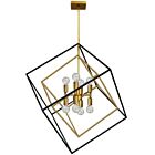 Dainolite KAP-278P-VB-MB Kappa 8-Lights 480W Vintage Bronze LED Rod Pendant