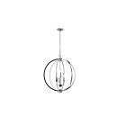 Dainolite KAR-246C-PC Karland 6-Lights 360W Polished Chrome LED Chain Chandelier