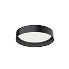 Dainolite KTN-1225LEDFH-MB Kathleen 1-Light 25W Black LED Flush Mount CCT Selectable