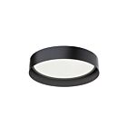 Dainolite KTN-1225LEDFH-MB Kathleen 1-Light 25W Black LED Flush Mount CCT Selectable