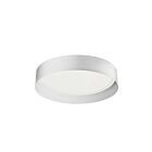 Dainolite KTN-1225LEDFH-MW Kathleen 1-Light 25W White LED Flush Mount CCT Selectable