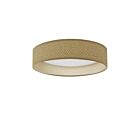 Dainolite KTN-1225LEDFH-NAT Kathleen 1-Light 25W Natural LED Flush Mount CCT Selectable