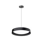Dainolite KTN-1225LEDP-MB Kathleen 1-Light 25W Matte Black LED Flush Mount CCT Selectable