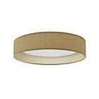 Dainolite KTN-1630LEDFH-NAT Kathleen 1-Light 30W Natural LED Flush Mount CCT Selectable