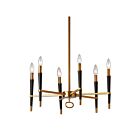 Dainolite LAN-246C-VB Langford 6-Lights 240W Vintage Bronze Incandescent Chandelier