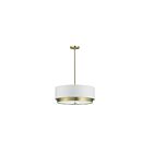 Dainolite LAR-204LP-AGB Larkin 4-Lights 300W Aged Brass Drum Pendant