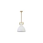 Dainolite LBY-141P-MW-AGB Liberty 1-Light 100W Matte White LED Pendant
