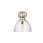 Dainolite LBY-151SF-AGB Liberty 1-Light 100W Clear LED Semi Flush Mount
