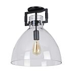 Dainolite LBY-151SF-MB Liberty 1-Light 100W Clear LED Semi Flush Mount
