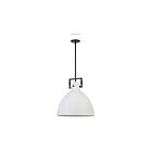 Dainolite LBY-201P-MW-MB Liberty 1-Light 100W Matte White LED Pendant