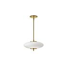Dainolite MAD-121LEDP-AGB Maddie 20W Aged Brass LED Pendant