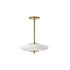 Dainolite MAD-161P-AGB Maddie 1-Light 20W Aged Brass Pendant