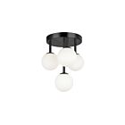Dainolite MGL-94FH-MB Megallan 4-Lights 100W Matte Black Flush Mount