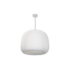 Dainolite MIA-181P-195F Mia 1-Light 60W Matte White Cord Pendant