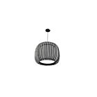 Dainolite MIA-181P-797 Mia 1-Light 60W Matte Black Cord Pendant