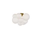 Dainolite MLS-143FH-AGB-FR Miles 3-Lights 120W Opal White LED Flush Mount