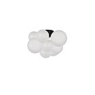Dainolite MLS-143FH-MB-FR Miles 3-Lights 120W Opal White LED Flush Mount