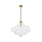 Dainolite MLS-274C-AGB-FR Miles 4-Lights 160W White LED Chandelier