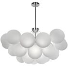 Dainolite MLS-358C-PC-FR Miles 8-Lights 200W Opal White LED Chandelier