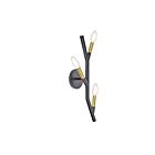 Dainolite MOR-203W-MB-AGB Morgan 1-Light 180W Matte Black Wall Sconce
