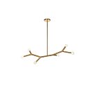Dainolite MOR-396HP-AGB Horiz 6-Lights 360W Aged Brass Pendant