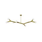 Dainolite MOR-598HP-AGB Morgan 8-Lights 480W Aged Brass LED Pendant