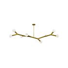 Dainolite MOR-598HP-AGB Morgan 8-Lights 480W Aged Brass LED Pendant