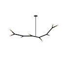 Dainolite MOR-608HP-MB-AGB Morgan 5-Lights 480W Matte Black LED Pendant