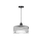 Dainolite NAD-123P-MB-FL Nadine 1-Light 60W Clear LED Pendant