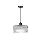 Dainolite NAD-123P-MB-FL Nadine 1-Light 60W Clear LED Pendant