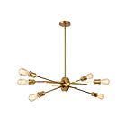 Dainolite NEB-326HP-AGB Nebraska 6-Lights 360W Aged Brass LED Pendant