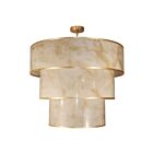 Dainolite NNA-309P-AGB-ALB Nena 1-Light 540W Faux Alabaster LED Pendant