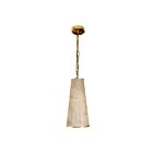 Dainolite NNA-71P-AGB-ALB Nena 1-Light 60W Faux Alabaster LED Pendant