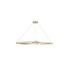 Dainolite NOL-6066LEDHP-AGB Nola 1-Light 76W Aged Brass Pendant