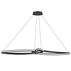 Dainolite NOL-6066LEDHP-MB Nola 1-Light 76W Matte Black Pendant
