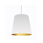 Dainolite OD-L-692 Oversized Drum 1-Light 150W White Large Oversized LED Drum Pendant