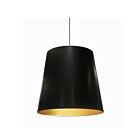 Dainolite OD-L-698 Oversized Drum 1-Light 150W Black Large Oversized LED Drum Pendant