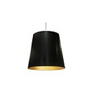 Dainolite OD-XL-698 Oversized Drum 1-Light 150W Black LED X-large Oversized Drum Pendant