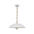 Dainolite OFE-151P-MW-AGB Ofelia 1-Light 100W Matte White Pendant