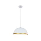 Dainolite OFE-161P-MW-GLD Ofelia 1-Light 100W Matte White Pendant