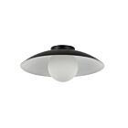 Dainolite OLV-151FH-MB Olivia 1-Light 60W Matte Black LED Flush Mount