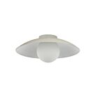 Dainolite OLV-151FH-MBG Olivia 1-Light 60W Matte Beige LED Flush Mount
