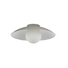 Dainolite OLV-151FH-MLN Olivia 1-Light 60W Matte Linen LED Flush Mount