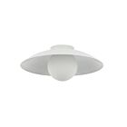 Dainolite OLV-151FH-MW Olivia 1-Light 60W Matte White LED Flush Mount