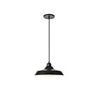 Dainolite OLY-121P-MB Olya 1-Light 100W Matte Black LED Pendant