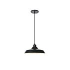 Dainolite OLY-121P-MB Olya 1-Light 100W Matte Black LED Pendant